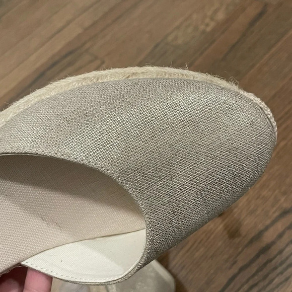 NEW Soludos Closed-toe Midwedge Linen Espadrille Women’s 10 - Picture 5 of 12